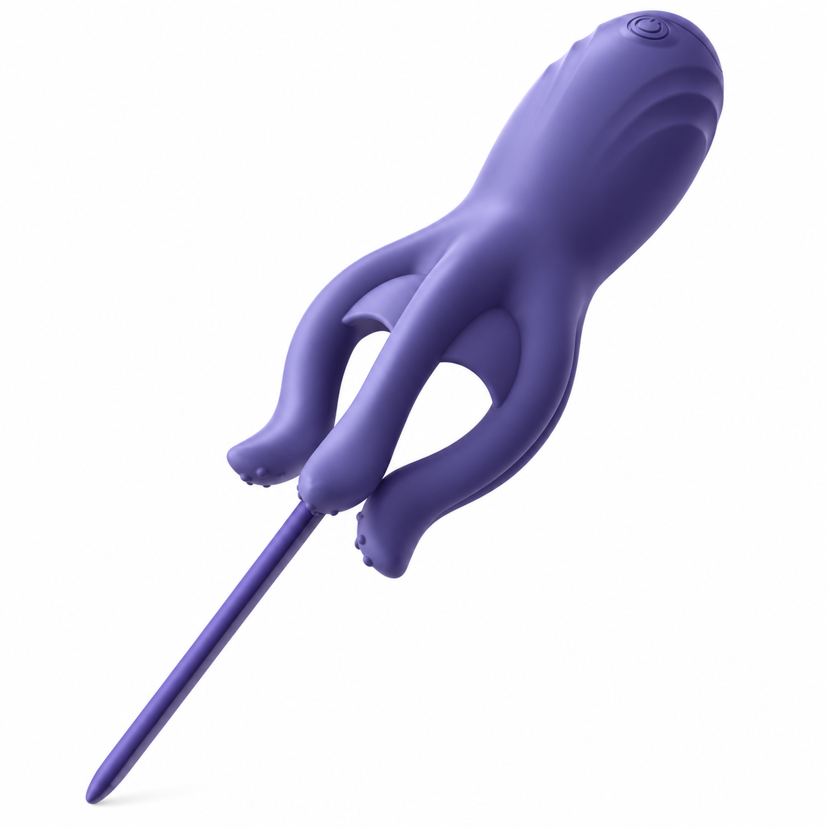 2 IN 1 Glans Vibrator Prostate Stimulator Penis Vibrator Dilator with 10 Vibration Modes
