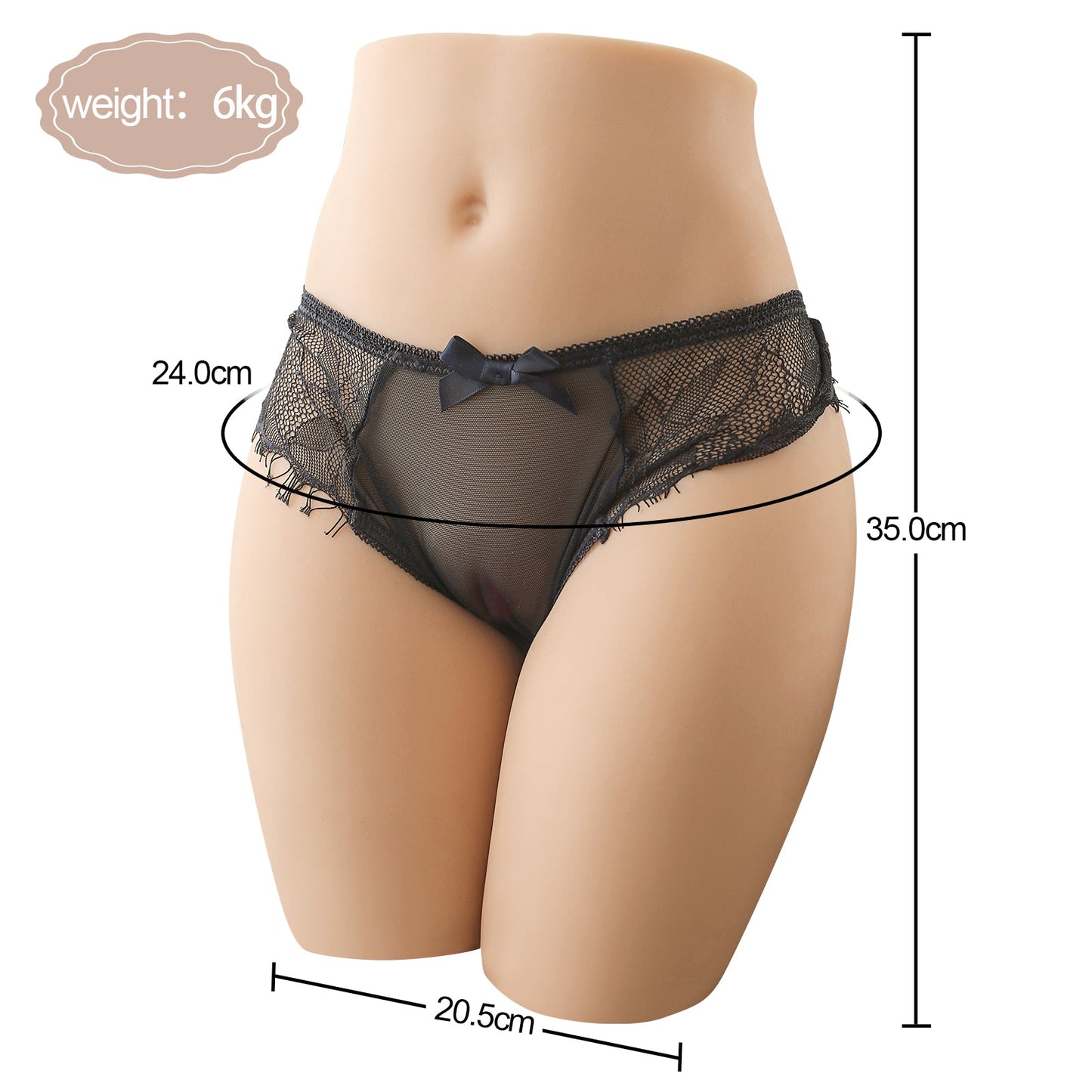 Ember - 15LB Torso Sexy Doll With Legs, Skin With Real Texture