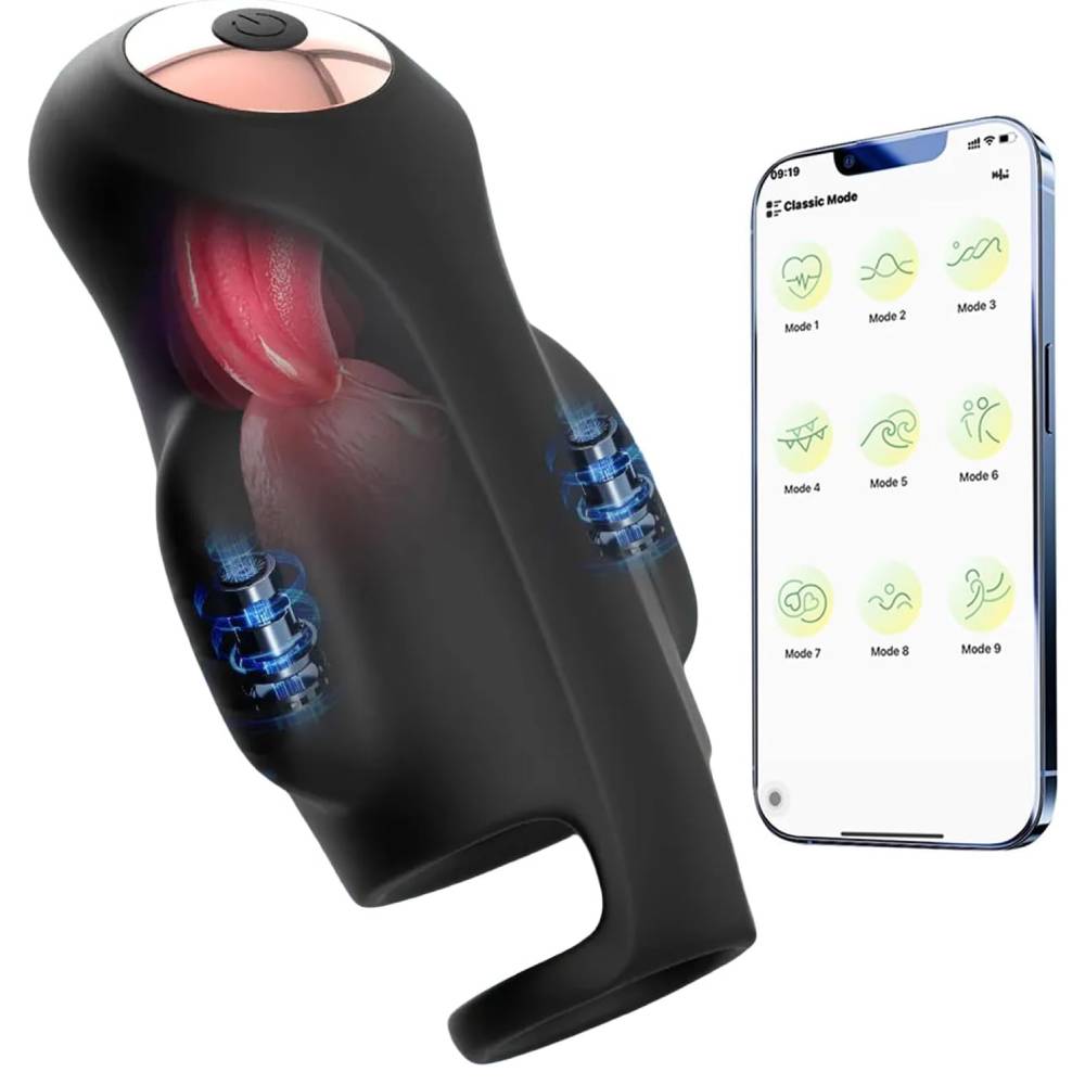 4 IN 1 Electric Penis Trainer Vibrator Glans Stimulator Masturbator with 9 Vibration Modes