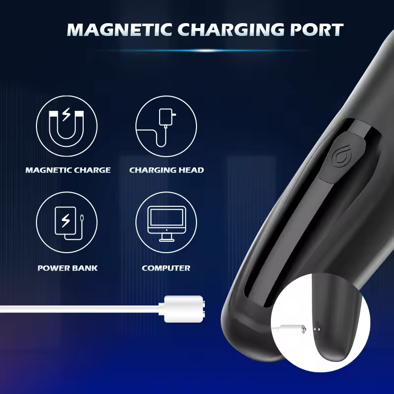 3 IN 1 Electric Penis Trainer Glans Stimulator Massager Masturbator with 9 Modes