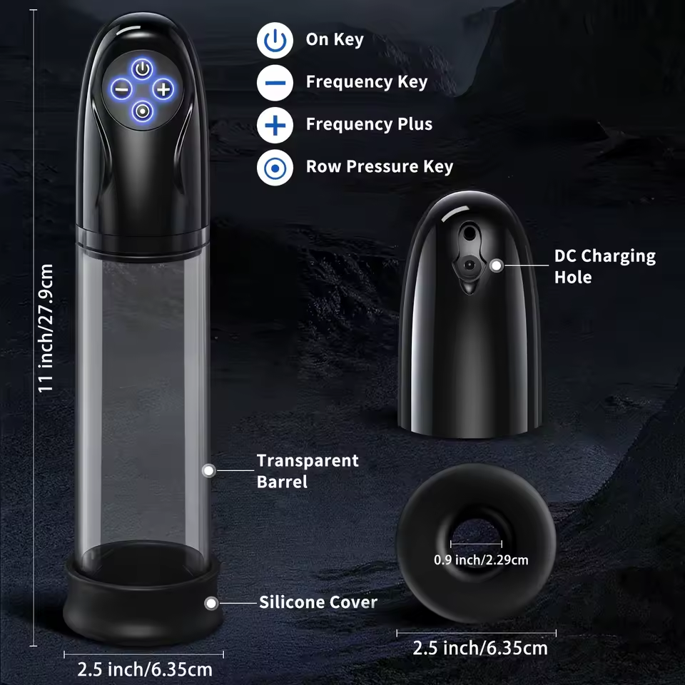2 in 1 ED Screen Powerful Electric Vacuum Air Pump with 5 Powerful Suction Modes