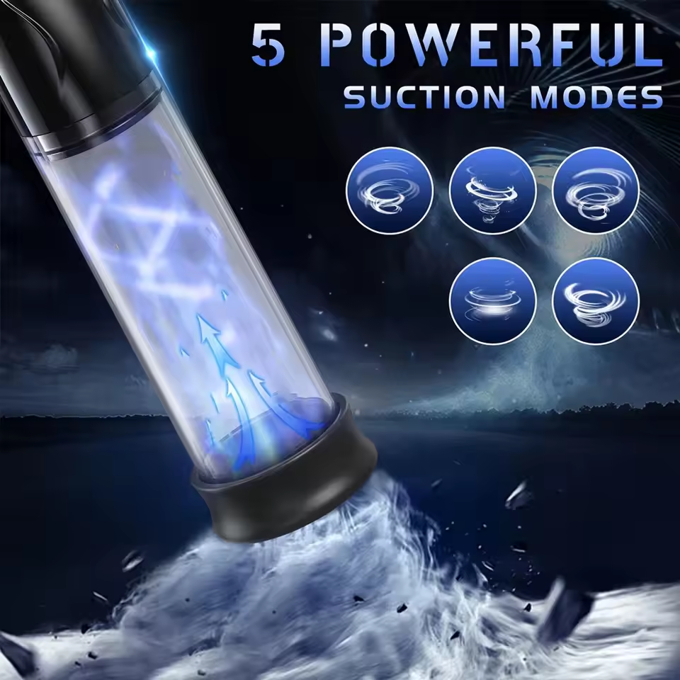 2 in 1 ED Screen Powerful Electric Vacuum Air Pump with 5 Powerful Suction Modes