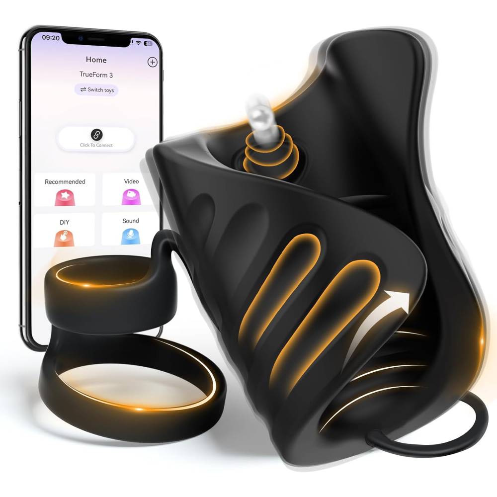Electric Penis Trainer Vibrators Stroker Masturbator with 9 Vibration Modes