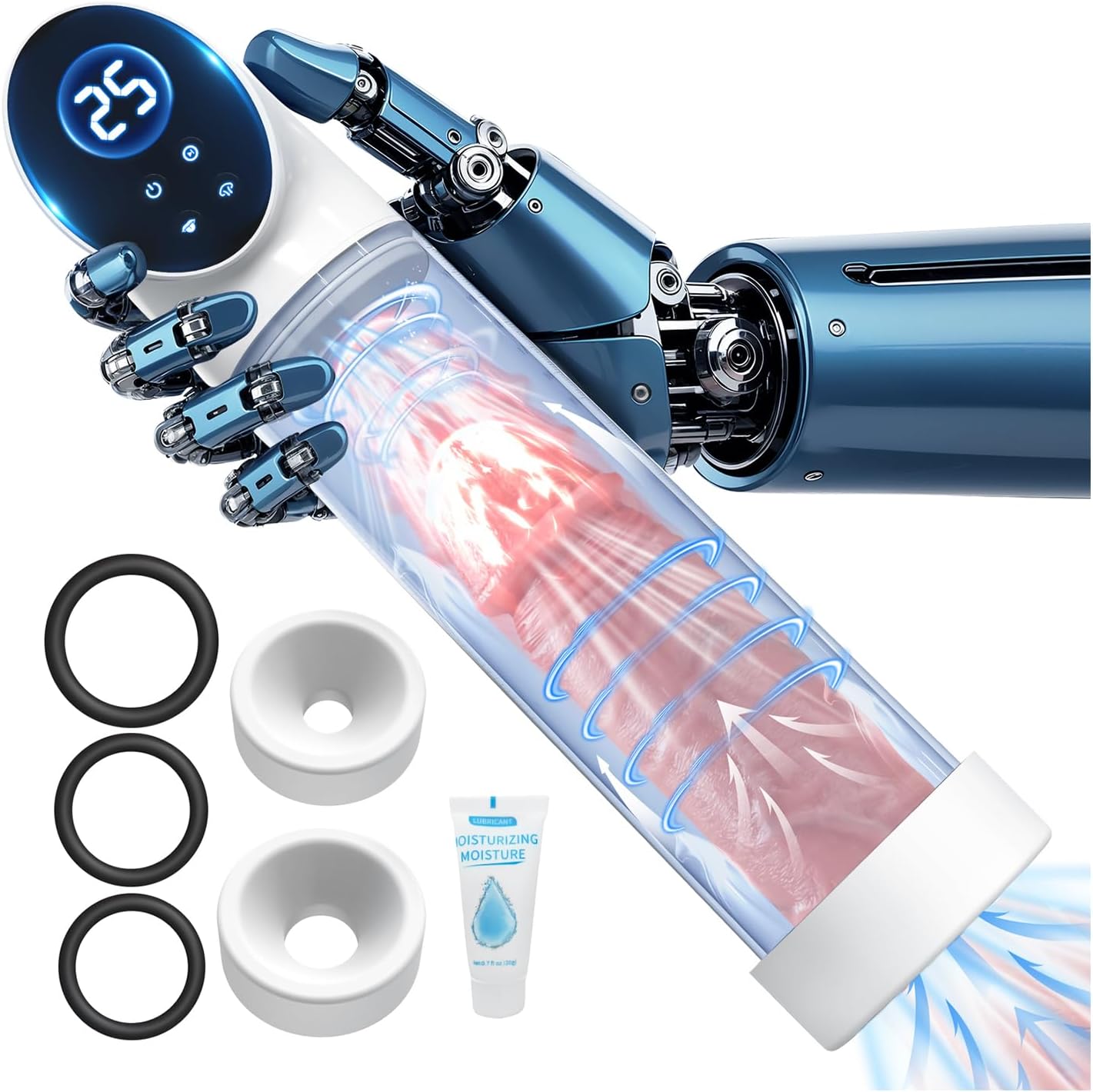 Automatic Dick Pump Penis Trainer Extender Masturbator with 6 Suction Modes