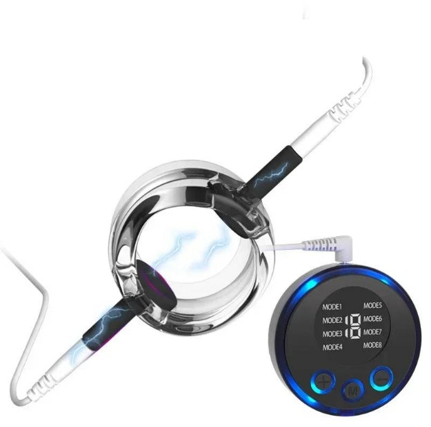 Electric Shock Cock Ring Penis Glans Sleeve Penis Trainer Masturbator