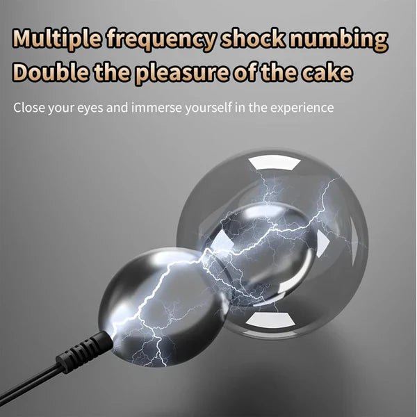 E-Stime Anal Plug Metal Butt Plug Anal Beads Prostate Massager with 8 Electric Shock Modes