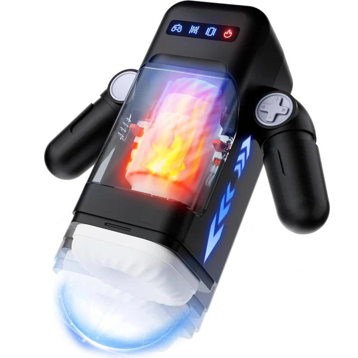 6 IN 1 Automatic Masturbation Stroker with 10 Vibration Modes & 2 Heating Levels