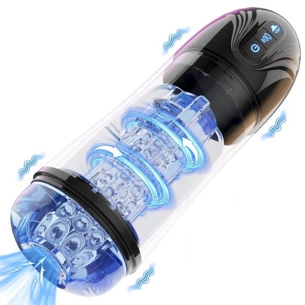 Automatic Masturbator Penis Pump with 3 Sucking & 7 Thrusting & Vibrating Modes