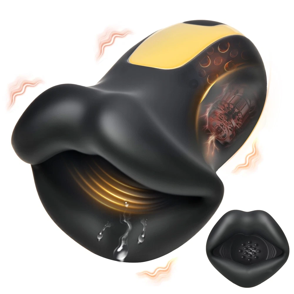 Electric Penis Trainer Glans Stimulator Masturbator with 6 Vibration Stimulation Modes