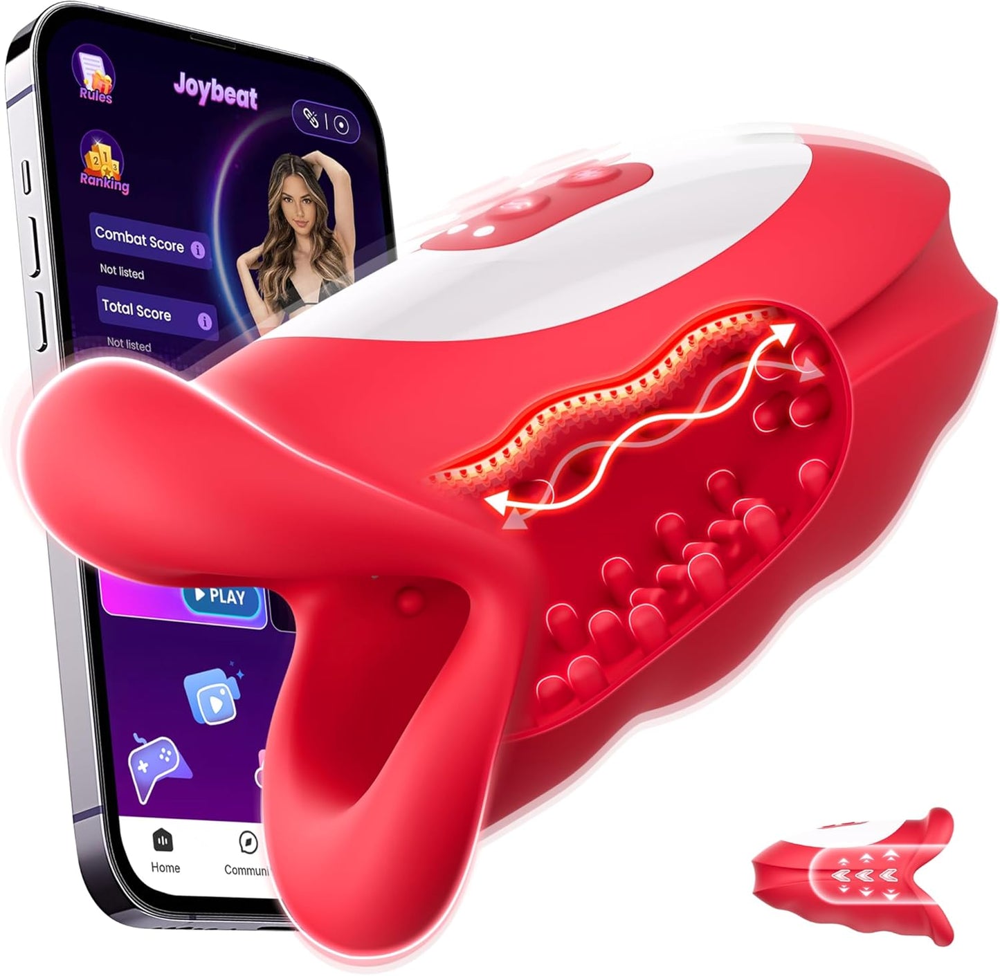 360° Blowjob Stroker Vibrator automatic masturbator with 10 Waving & Vibrating Modes