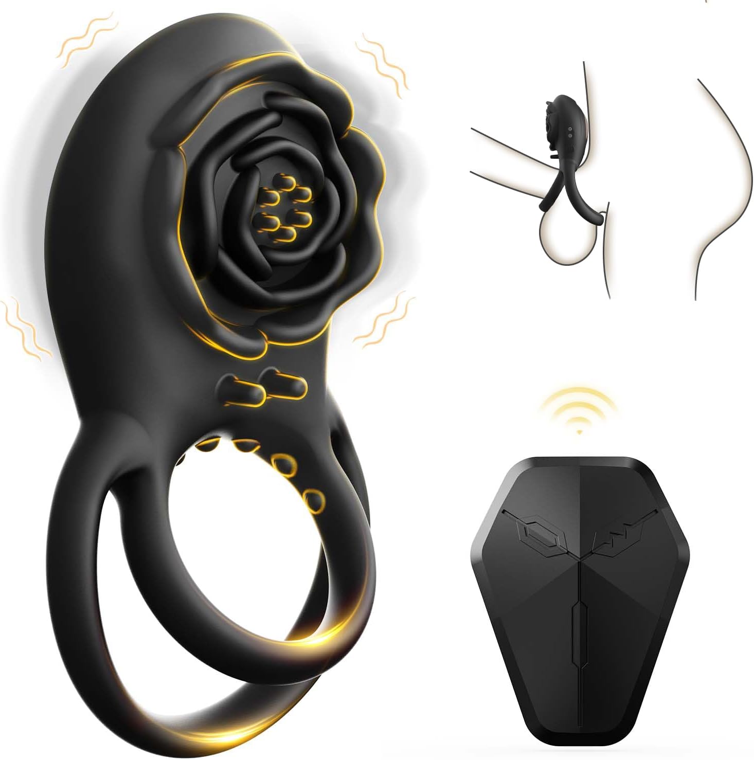 Remote Control Cock Penis Ring Vibrator With 8 Vibration Modes XtoysClub remote-control-cock-penis-ring-vibrator-with-8-vibration-modes-xtoysclub