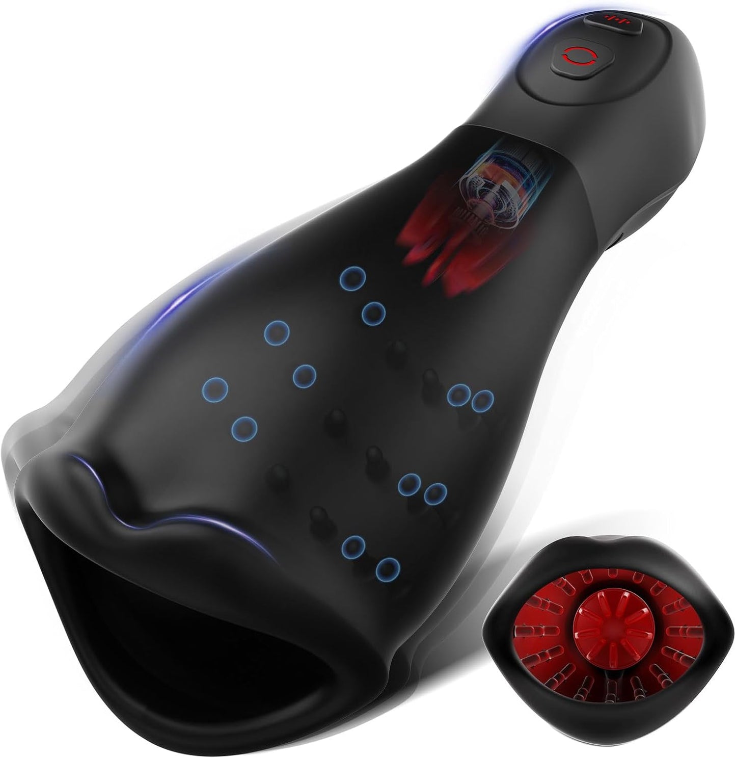 Automatic Masturbator Penis Trainer Vibrator with 10 Vibration & 5 Rotating Patterns