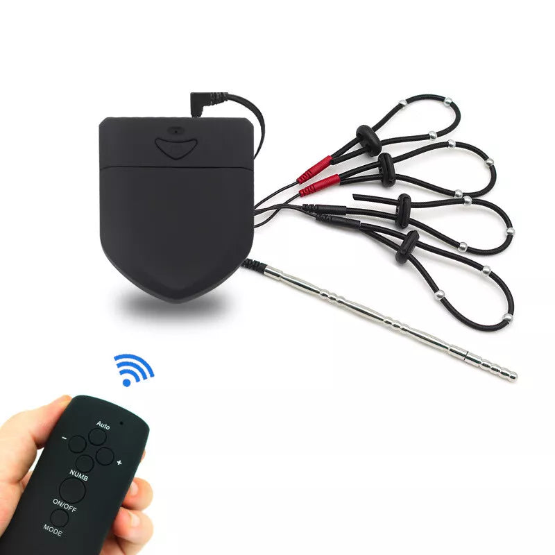 E-stim Cock Ring Extender Penis Trainer Electrotherapy Stimulatio Masturbator