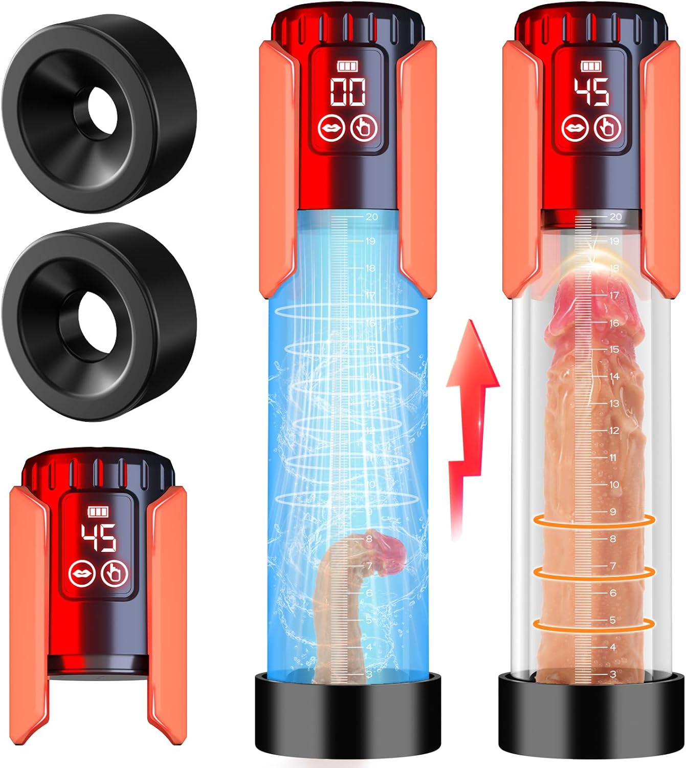Automatic High-Vacuum Penis Pump Enlargement Mchine with 5 Suction Intensities