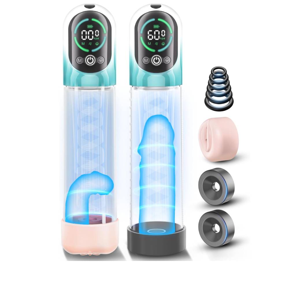 Electric Vacuum Penis Pump Masturbator with 6 Training & 5 Sucking Modes