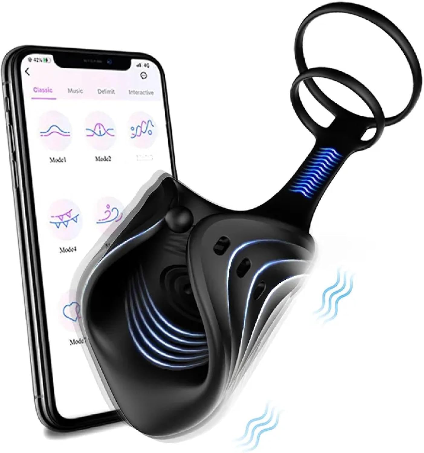2 IN 1 Electric Penis Trainer Vibrator Stimulator Masturbator with 10 Vibration Modes