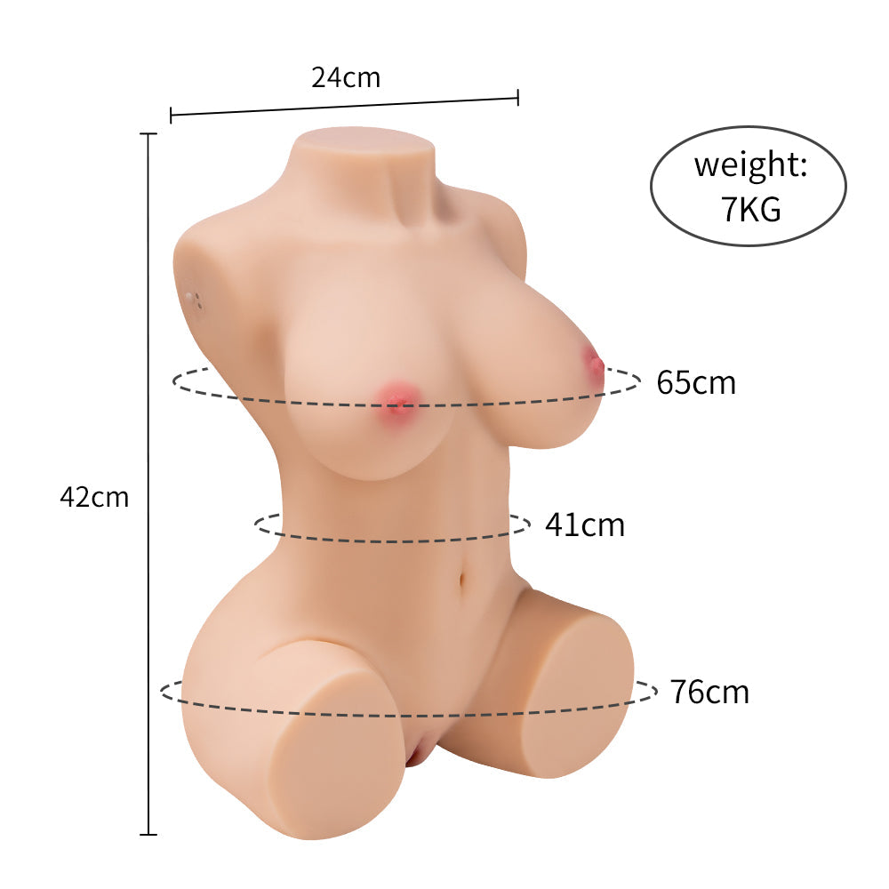 Jess Auto - 17.2LB Sucking Vibrating Sex Doll Torso