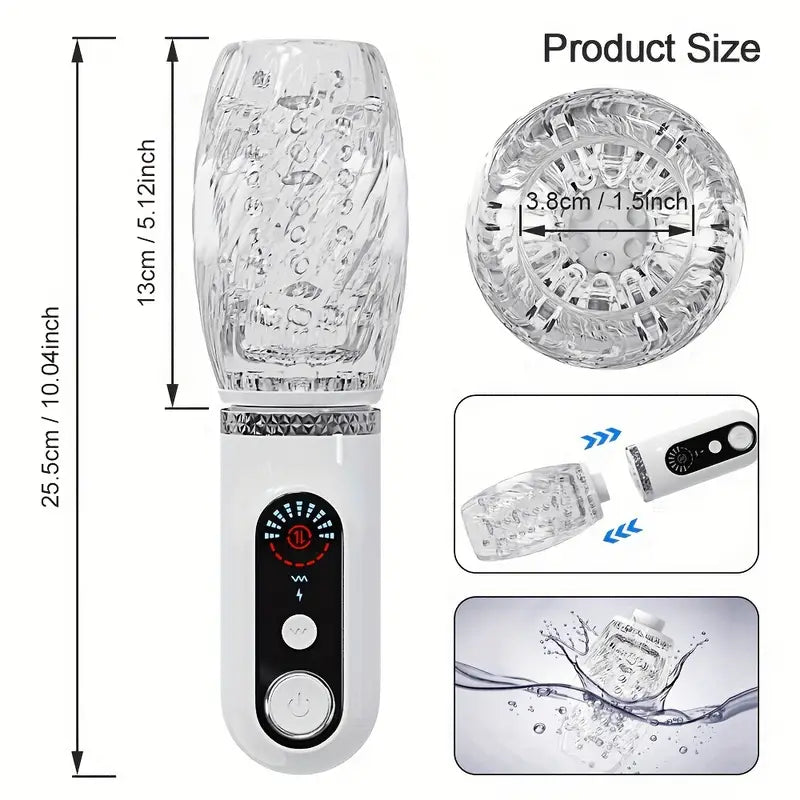 Automatic Masturbator Penis Trainer with 7 Thrust & Rotation & 9 Vibration Modes
