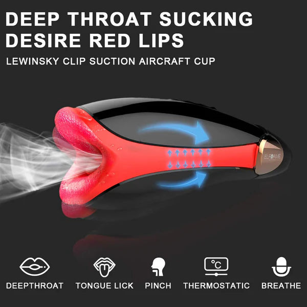 Automatic Masturbator Penis Trainer Stroker with 10 Vibration & Heating Modes
