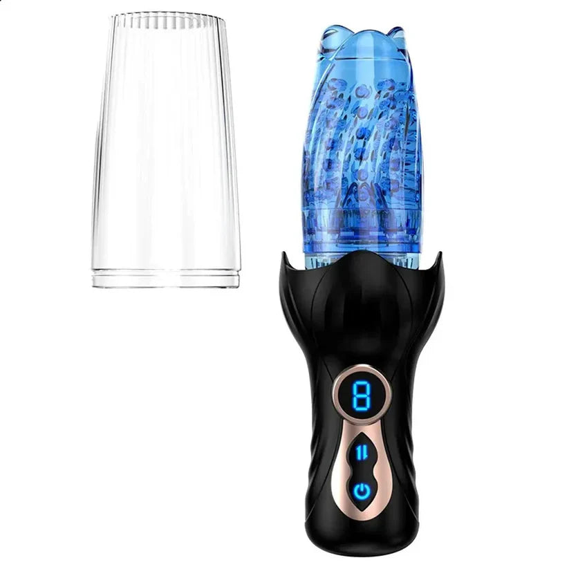 Automatic Masturbator Penis Vibrator Stroker with 9 Thrusting & 9 Rotating Modes