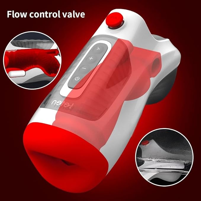 Air Blast Automatic Masturbator Penis Trainer Blowjob with 3 Suction & 7 Vibration Modes