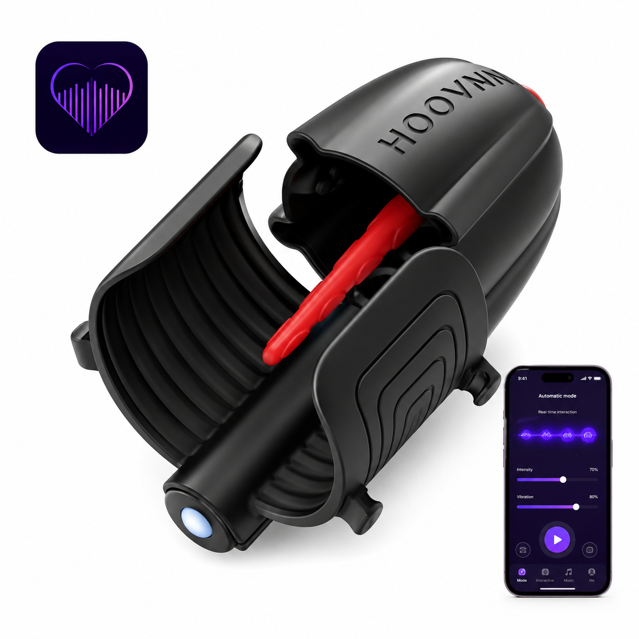 Electric Penis Stimulation Glans Massager Vibrator Masturbator with 10 Vibration Modes