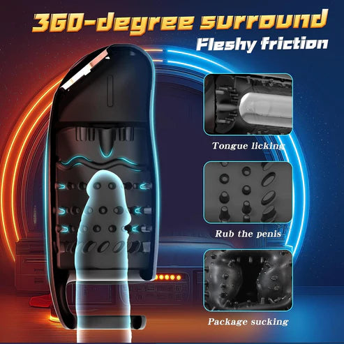 4 IN 1 Electric Penis Trainer Vibrator Glans Stimulator Masturbator with 9 Vibration Modes