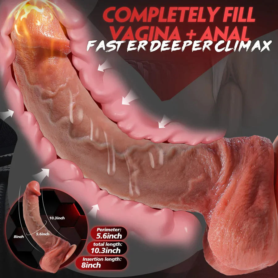 10.3 inch Realistic Fantasy Huge Dildo with Strong Suction Base