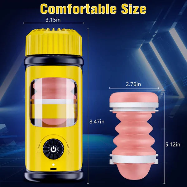 Infinitely Variable Speed Automatic Masturbator with 5 Thrusting & Heating Modes