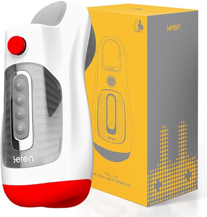 Air Blast Automatic Masturbator Penis Trainer Blowjob with 3 Suction & 7 Vibration Modes