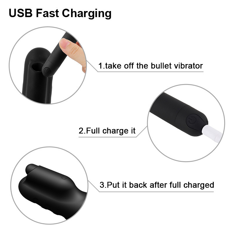 Penis Trainer Vibrator Massager Glans Exerciser with 10 Speeds Delay Lasting Modes
