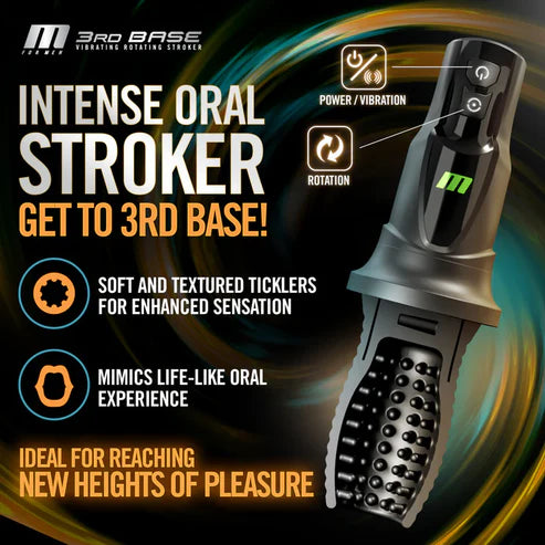 360° Warpped Automatic Masturbator Penis Trainer with 7 Rotating & 7 Vibrating Modes