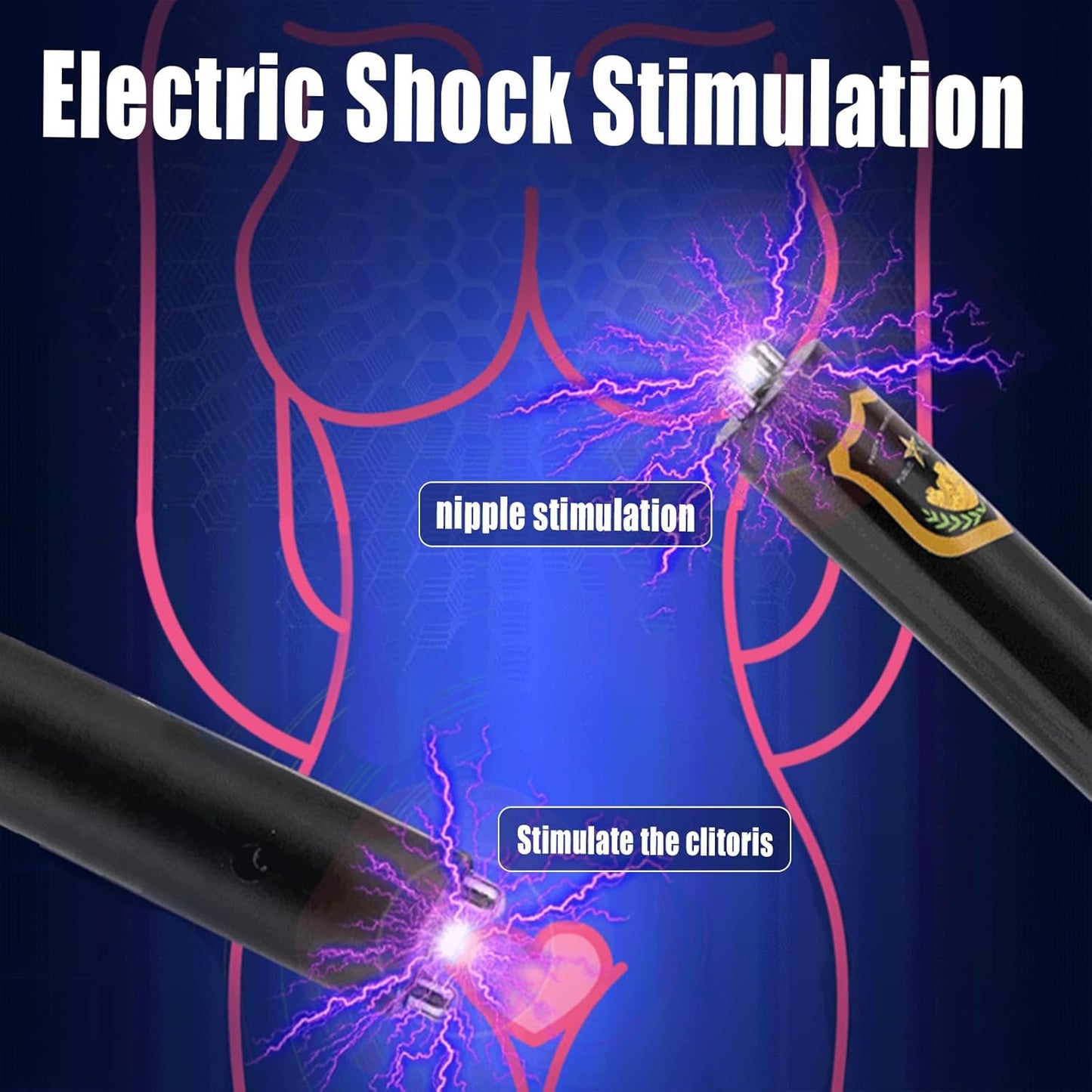 E-stim SM Vibrator Wand Prostate Sex Massager Stimulator