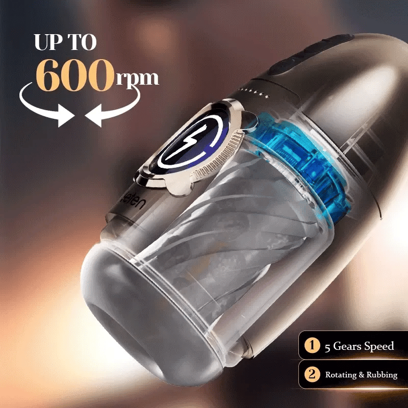 High-Speed Rotation Training Automatic Masturbator with 7 Patterns & 5 Speed Levels