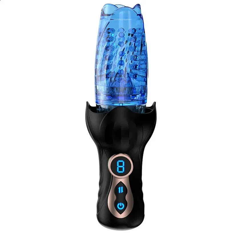 Automatic Masturbator Penis Vibrator Stroker with 9 Thrusting & 9 Rotating Modes