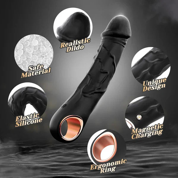 2 IN 1 Anal Vibrator Dildo Prostate Massager Butt Plug with 10 Vibration Modes