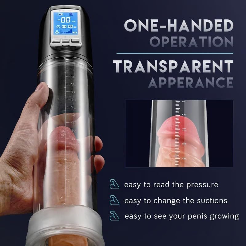 Automatic Vacuum Penis Pump Enlargement with 2 Powerful Modes & 4 Intensities