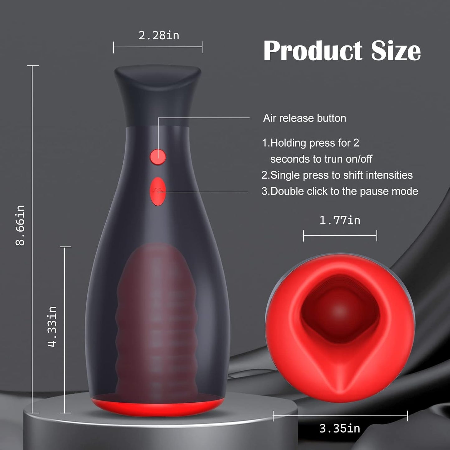 Deep Throat Oral Automatic Masturbator Blowjob Sex Machine with 7 Vibrations Modes