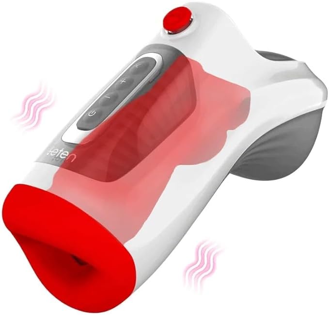 Air Blast Automatic Masturbator Penis Trainer Blowjob with 3 Suction & 7 Vibration Modes