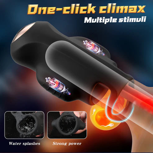 4 IN 1 Electric Penis Trainer Vibrator Glans Stimulator Masturbator with 9 Vibration Modes