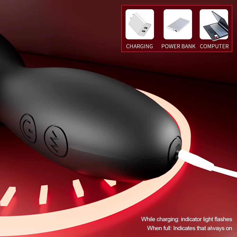Electric Penis Trainer Massager Oral Masturbator with 10 Vibration Modes