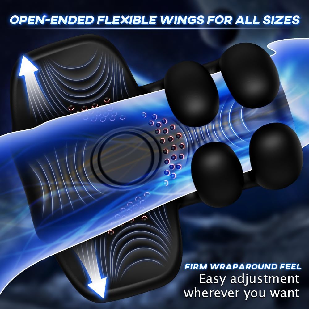 Electric Penis Trainer Glans Vibrator with 10 Massaging & Tapping & Vibrating