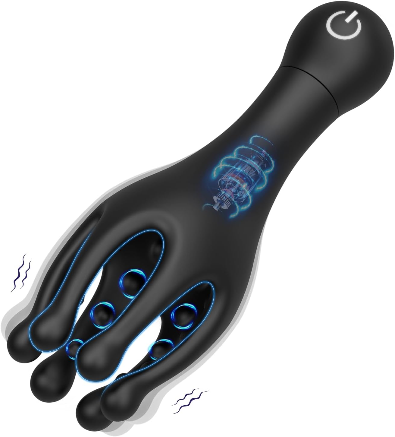 360° Wrapping Penis Vibrator Massager Glans Trainer Stimulator with 10 Vibration Modes