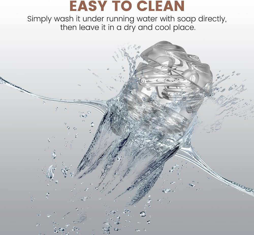 Open-Ended Crystal Sucking Penis Stroker Pocket Pussy Sleeve Masturbator