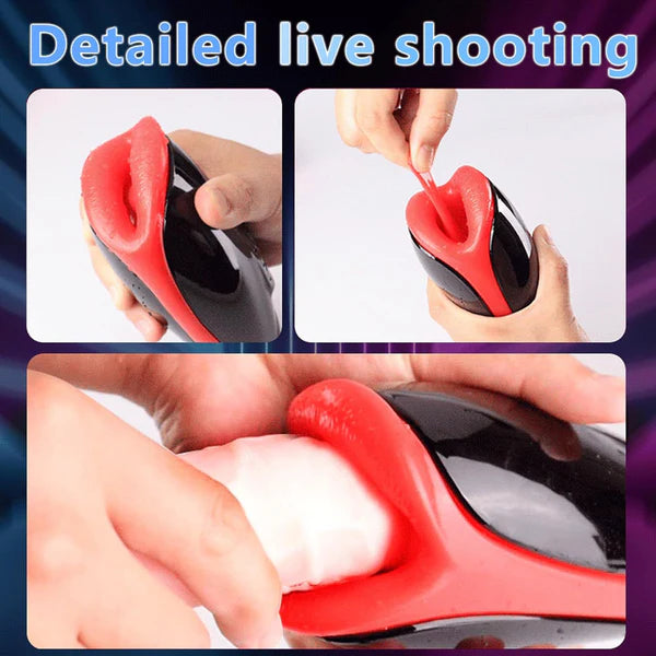 Automatic Masturbator Penis Trainer Stroker with 10 Vibration & Heating Modes