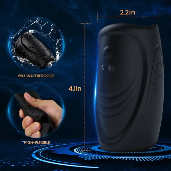 3 IN 1 Penis Trainer vibrator Glans Massager Masturbator with 9 Vibration Modes