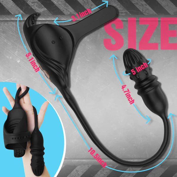 Anal Vibrator Thrusting Prostate Massager Penis Vibrator with 7*7 Vibrating & Thrusting