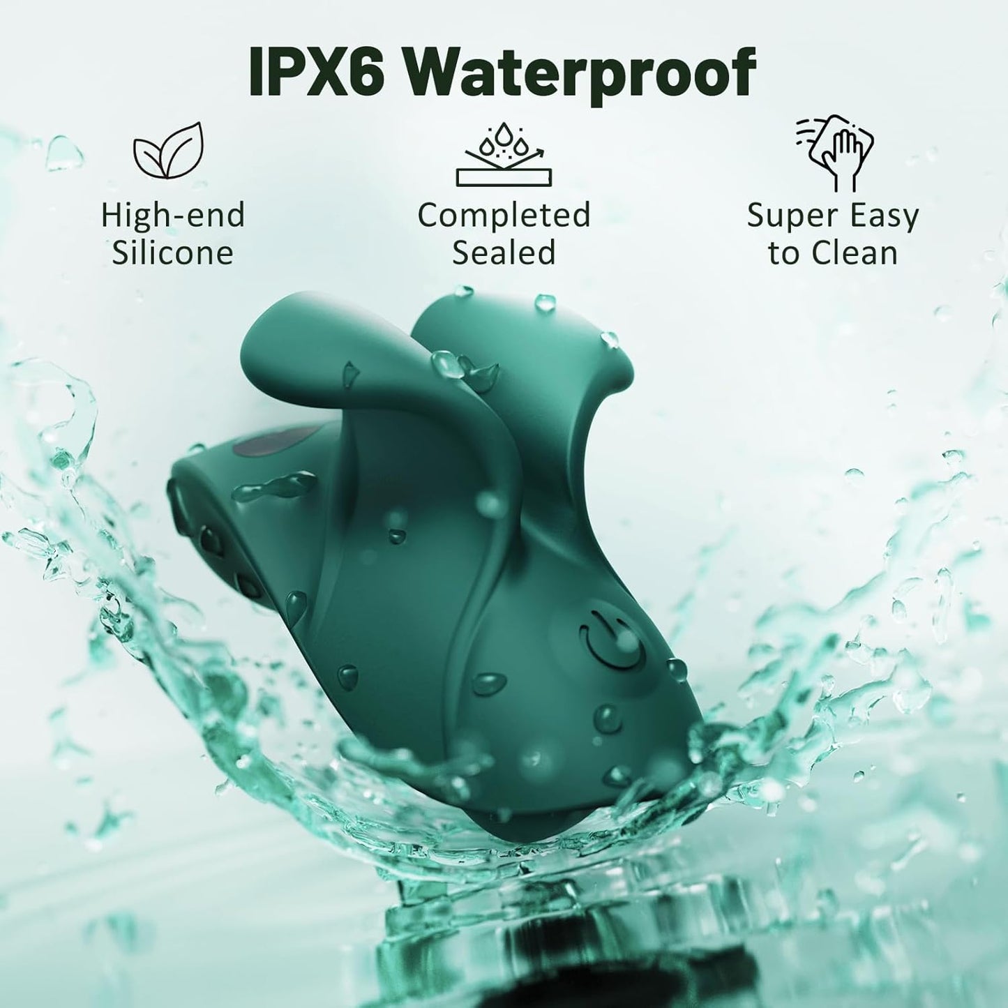 Finger Mini Vibrator Nipple G-Spot Clitoral Stimulator with 9 Vibrating Modes