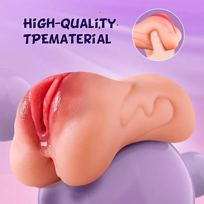 2 Chanels Portable Realistic Blowjob Stimulator Pocket Pussy