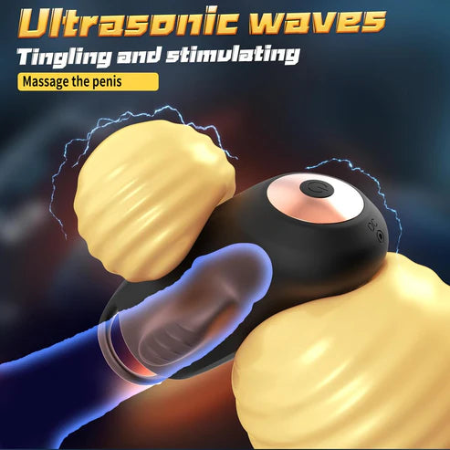 4 IN 1 Electric Penis Trainer Vibrator Glans Stimulator Masturbator with 9 Vibration Modes